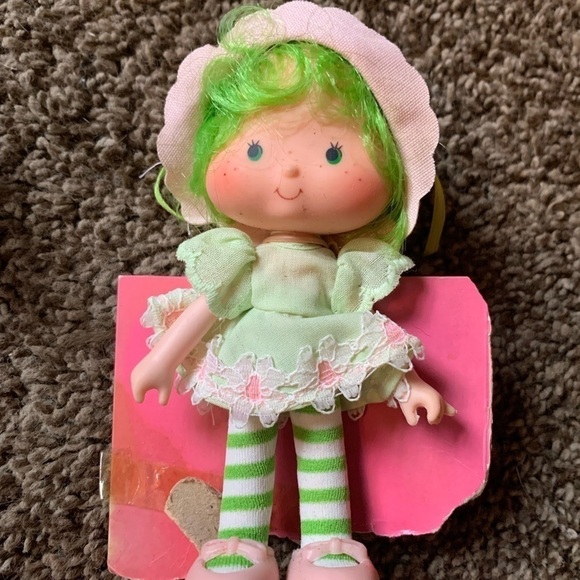 American Greetings Lime Chiffon Doll with Parrot - Picture 1 of 6